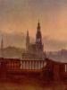 Карус К. Г., Вид на Дрезден с Брюльской террасы, 1830г.